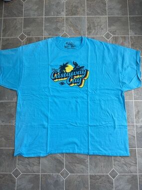 Unisex Disney Cruise Line CASTAWAY CAY Blue T-Shirt Tee ~ 4XL